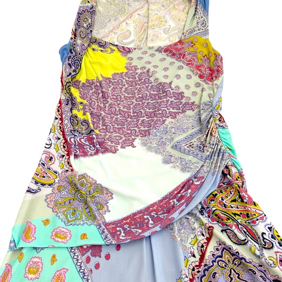 Etro Multicolor Mixed Print Shift Dress, Size Small* (Please see below) - Picture 7 of 16